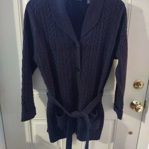 Karen Scott Navy cardigan